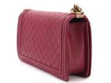 chanel red quilted lambskin chain shoulder bag
