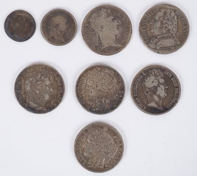 Ensemble de pièces : - Pièce 1 franc de l'An 12 A Paris en a… - Photo 1