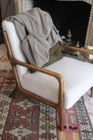 Lot avec canapé tissu, un fauteuil moderne tissu imitation l… (photo 4)