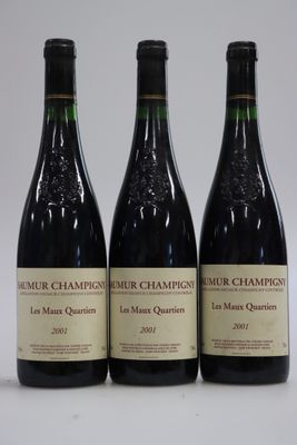 3 bouteilles de Saumur Champigny Les Maux Quartiers 2001 - Photo 1