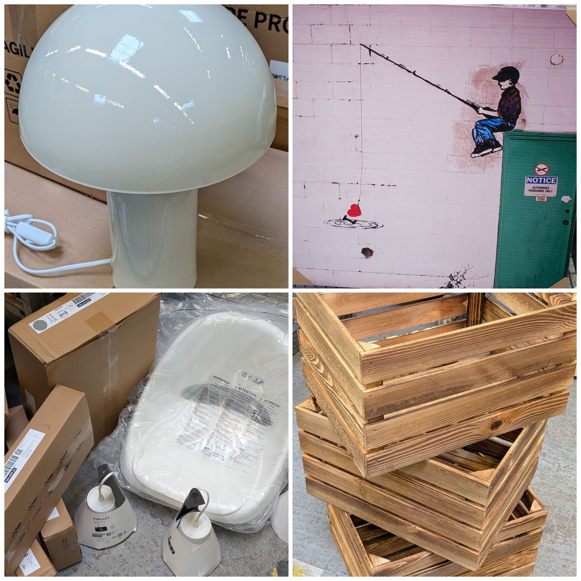 FORT ENSEMBLE DE PETITS MOBILIERS ET DECORATIONS (environ 1m…