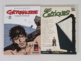 la couverture d'une bande dessinée sur laquelle figure un homme tenant une harpe