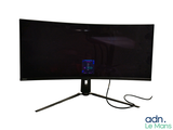 an image of a computer monitor with a cell phone plugged to it