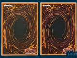 two cards with a picture of a spiral design on them