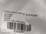 the label on the back of a white shirt reads, orieler confort supreme