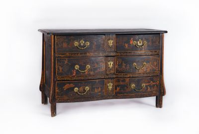 une image d'une commode sur fond blanc