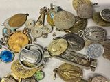a lot of coins that are sitting on a table