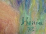 an image of a close up of a painting on a canvas
