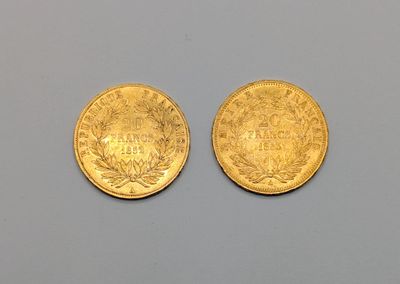 deux souverains en or, dont l'un est un souverain et l'autre un souverain