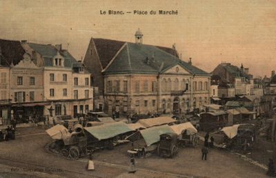 CPA : Le Blanc. Place du Marché - Photo 1