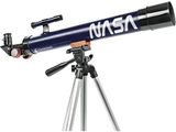 a close up of a telescope on a tripod on a white background