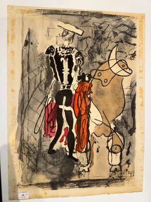 l'image d'un dessin représentant un homme et une femme debout l'un à côté de l'autre