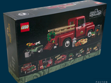 a box of legos with a picture of a fire truck