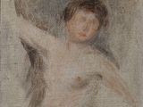 une image représentant un tableau d'une femme nue tenant un miroir