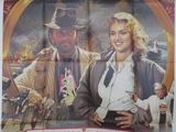 une affiche de cinéma pour « Shanghai Surprise », mettant en scène un homme et une femme