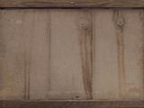 a picture of an old wooden picture frame on the wall