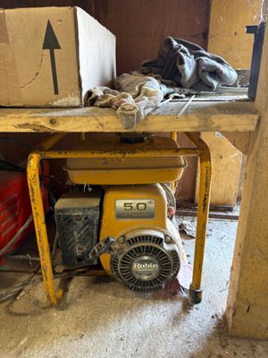 a yellow table with a box on top of it