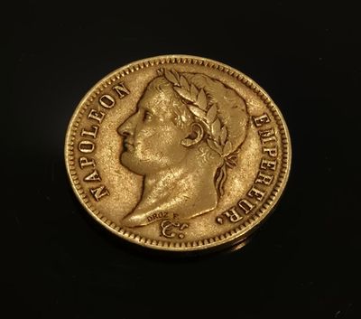 FRANCE - NAPOLEON EMPEREUR Pièce de 40 francs or.