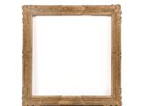 un gros plan d'un cadre photo sur fond blanc