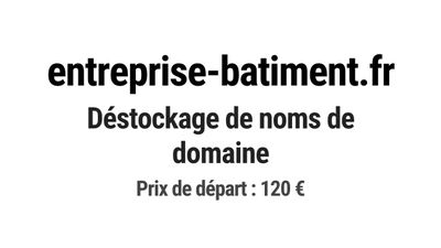 Nom de domaine entreprise-batiment.