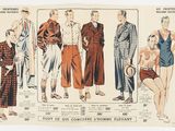 illustration of men ' s fashions from the 1930s ' s