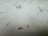 a close up picture of a dirty floor with footprints on it