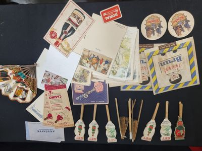 a table with a bunch of items on it