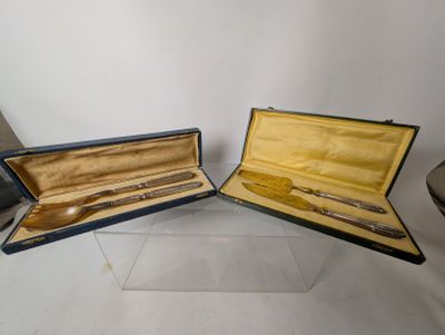 two open cases that are sitting on a table
