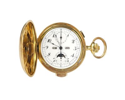 an image of a gold pocket watch with a white face and black hands