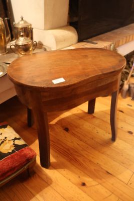 Bidet en bois naturel intérieur en zinc. - Photo 1