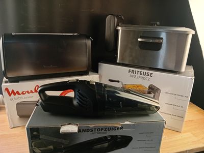 Lot: grille-pain moulinex, friteuse proline, aspirateur à ma…
