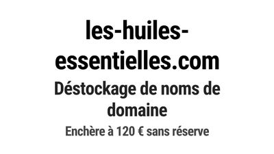 Nom de domaine les-huiles-essentielles.
