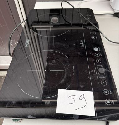 an image of a stove top with a sticker on it