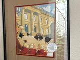 a picture of a picture hanging on the wall of a house
