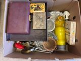 a box full of assorted items that are in it