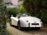 a white sports car parked on the side of the road