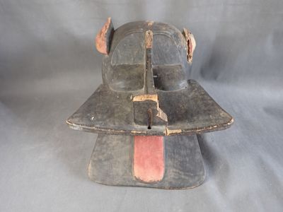 COTE D'IVOIRE, SENOUFO, Masque animalier KOROBLA, bois et pi…