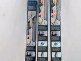 two skis that are sitting next to each other on a table