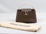 Sac à main Louis Vuitton en cuir marron avec pochette assortie