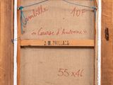 an old picture of a picture of a window with writing on it