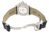 an image of a wrist watch with a black leather strap