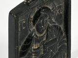 an image of a black and white photo of a statue of jesus
