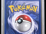 the card is in a clear plastic case with a pokemon poke poke poke poke poke poke poke poke poke poke