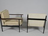pair of mid century danish lounge chairs