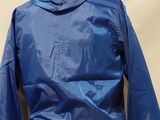 the back view of a blue jacket with a leather belt on a mannequin mannequin mannequin mannequin mannequin mannequin mann