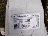 a white toilet that has a sticker on it
