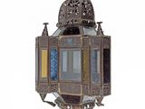 an image of a lantern hanging from the ceiling