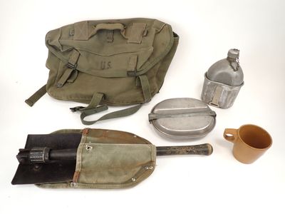many items that are sitting on a white surface
