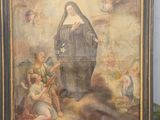 a picture of a painting on the wall of a room
