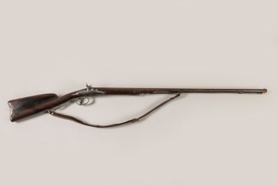 Fusil de chasse à silex transformé à percussion. Platines fo… - Photo 1